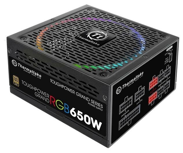 Фотография Блок питания THERMALTAKE Toughpower Grand RGB Sync Edition 650W PS-TPG-0650FPCGEU-S Чёрный