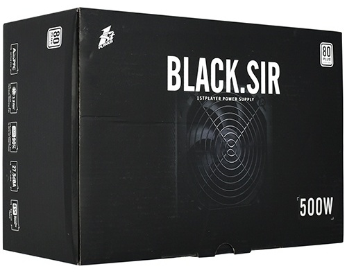 Фото Блок питания 1stPLAYER Black SIR (SR-500W) 500W Active PFC Flat Cable 80+ box