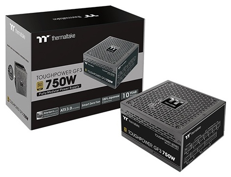 Картинка Блок питания THERMALTAKE Toughpower GF3 750W Gold (PS-TPD-0750FNFAGE-4)