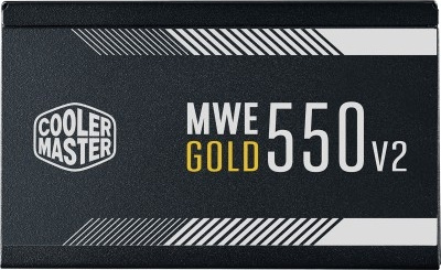 Картинка Блок питания CoolerMaster MWE GOLD 550 V2 500-750W Non Modular, Active PFC, вент.12 см 80+ GOLD MPE-5501-ACAAG-EU