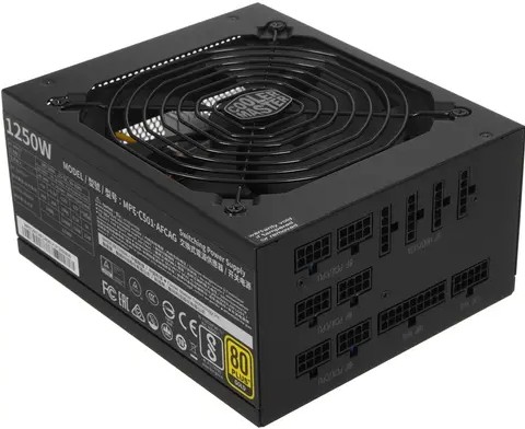 Фотография Блок питания CoolerMaster MWE GOLD 1250 V2 750W MPE-C501-AFCAG-EU