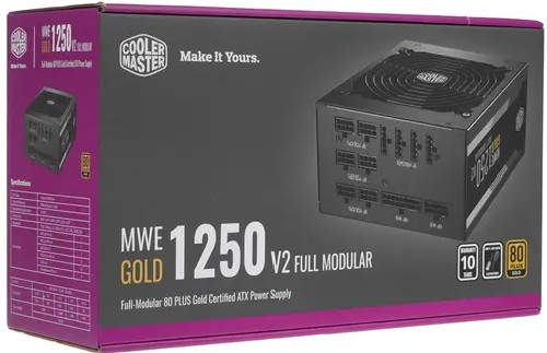 Картинка Блок питания CoolerMaster MWE GOLD 1250 V2 750W MPE-C501-AFCAG-EU