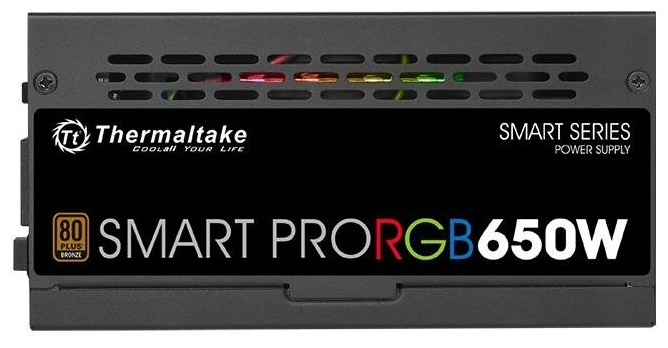 Картинка Блок питания THERMALTAKE Smart Pro RGB 650W (Bronze) (PS-SPR-0650FPCBEU-R)