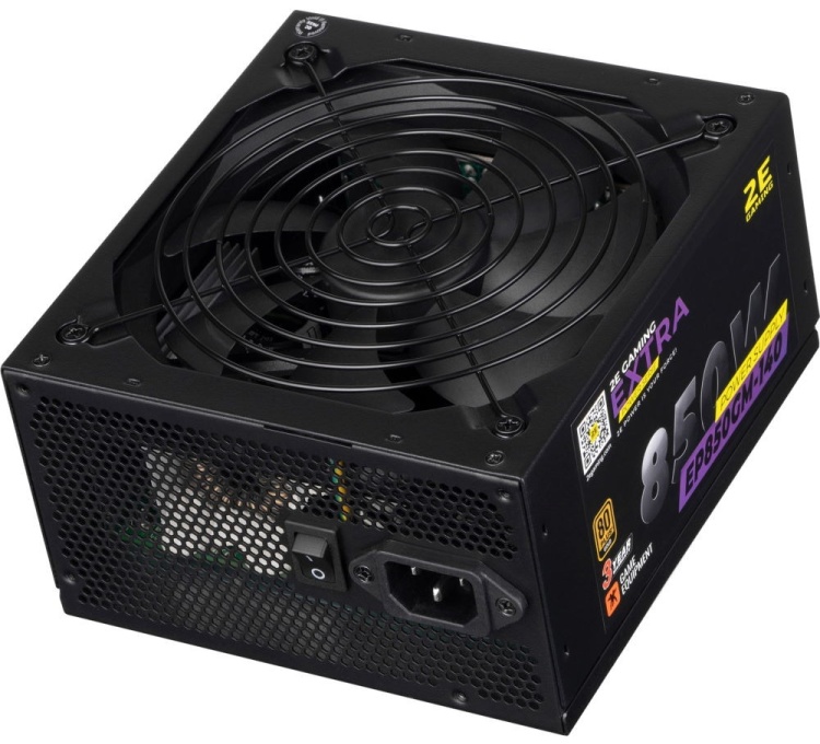 Картинка Блок питания 2E GAMING EXTRA POWER (850W) 2E-EP850GM-140