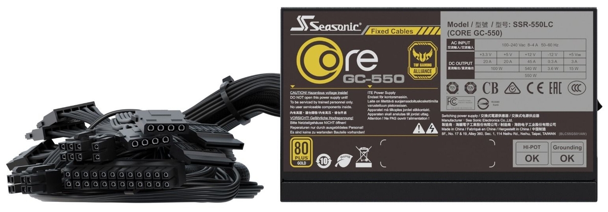 Блок питания ATX Seasonic Core GC-550 SSR-550LC 550W 80plus Gold заказать