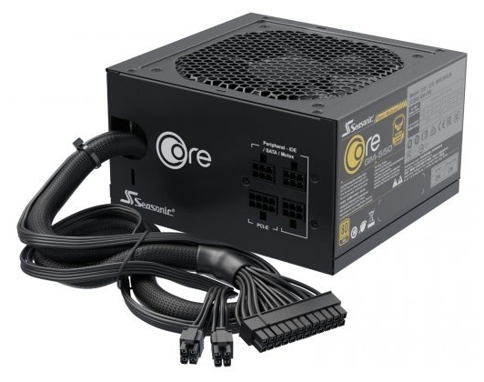 Фотография Блок питания ATX Seasonic Core GM-500 SSR-500LM 500W 80plus Gold semi-modular