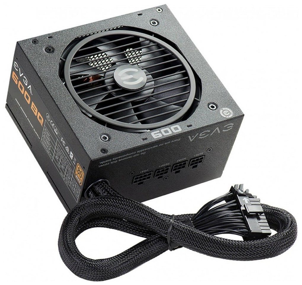 Блок питания ATX 600W EVGA 600 BQ 80+ BRONZE (110-BQ-0600-K2)