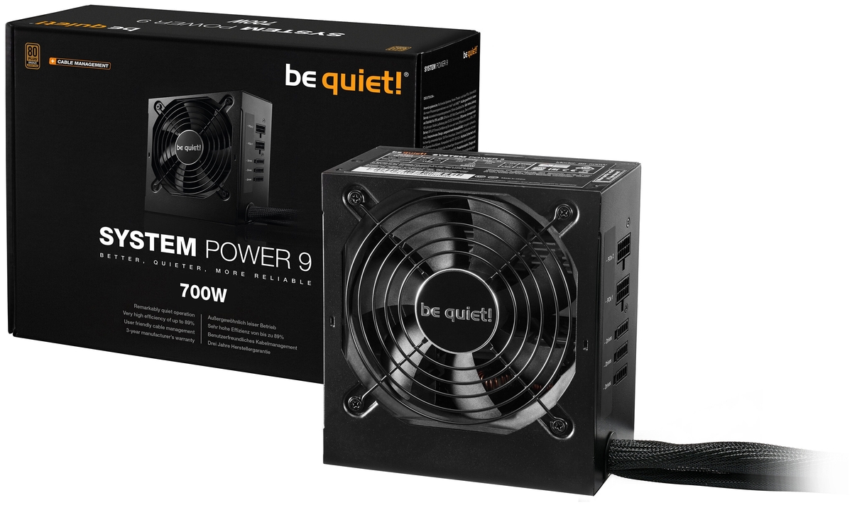 Фотография Блок питания Bequiet! System Power 9 700W CM S9-CM-700W BN303