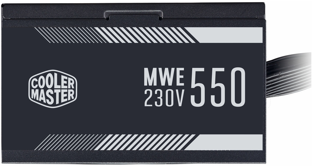 Цена Блок питания CoolerMaster MWE 550 WHITE 230V V2 500-750W Non Modular, Active PFC, вент. 12см, MPE-5501-ACABW-EU