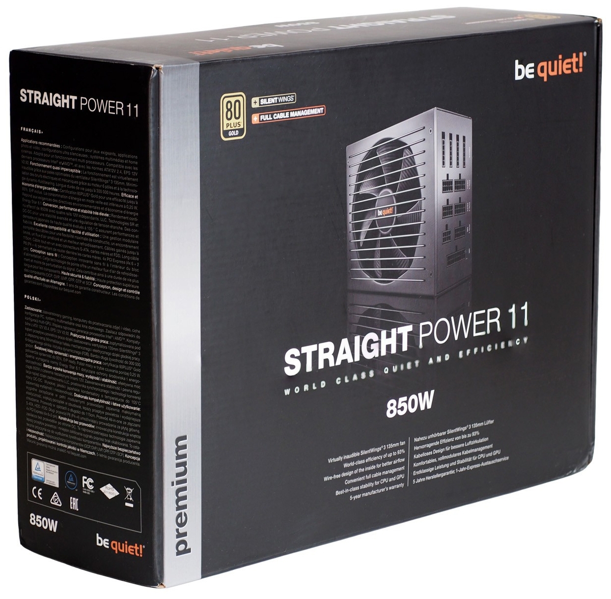 Блок питания Bequiet! Straight Power 11 850W BN284 850W заказать