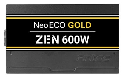 Картинка Блок питания Antec Neo ECO Zen NE600G Zen EC 600W Active PFC 80plus Gold