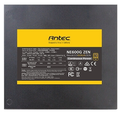 Блок питания Antec Neo ECO Zen NE600G Zen EC 600W Active PFC 80plus Gold Казахстан