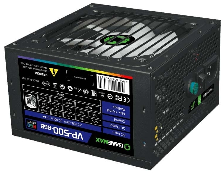 Картинка Блок питания GAMEMAX VP-500 v2