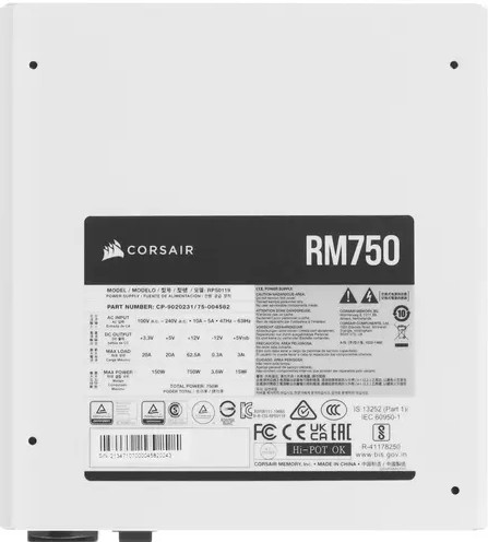 Картинка Блок питания CORSAIR RM750 750W CP-9020231-EU