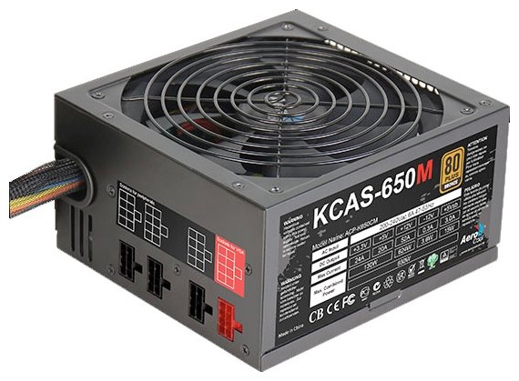 Блок питания AeroCool Kcas-650М 650W