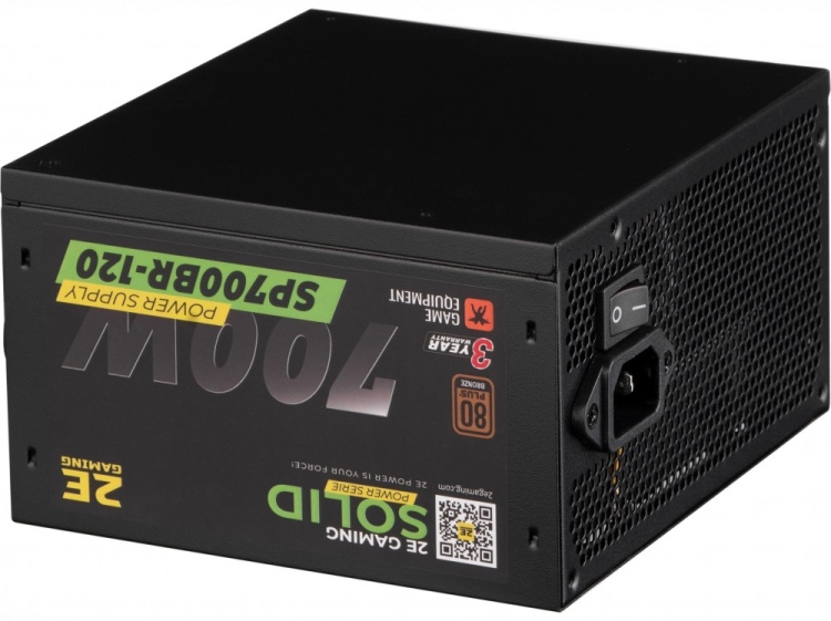 Фотография Блок питания 2E GAMING SOLID POWER (700W) 2E-SP700BR-120