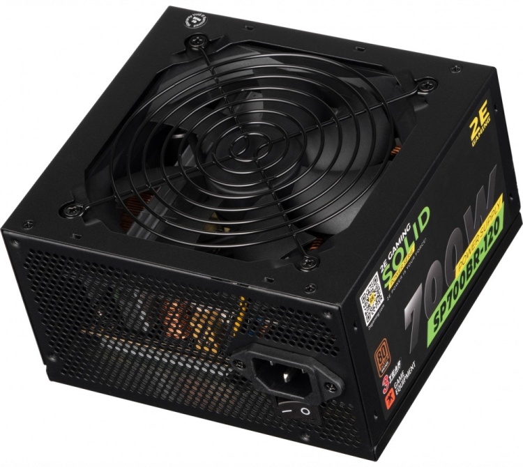 Картинка Блок питания 2E GAMING SOLID POWER (700W) 2E-SP700BR-120