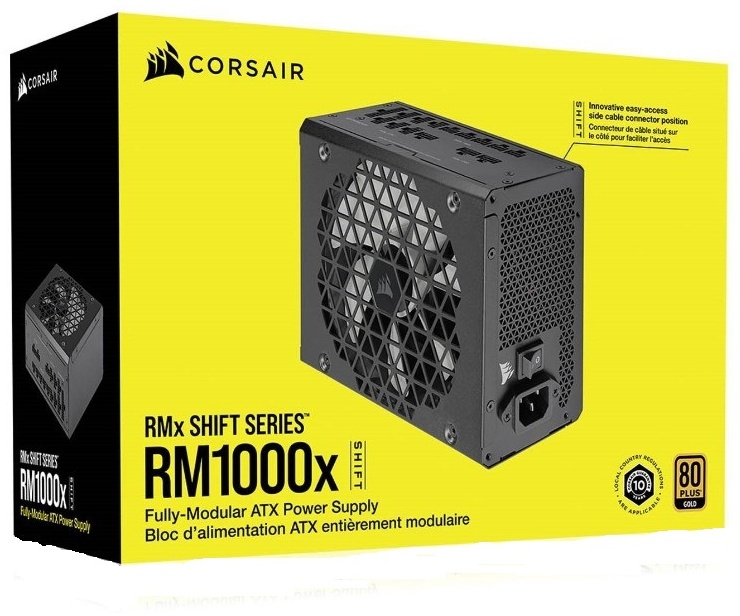 Фото Блок питания CORSAIR RM1000X SHIFT 1000W 80plus Gold Modular (CP-9020253-EU)