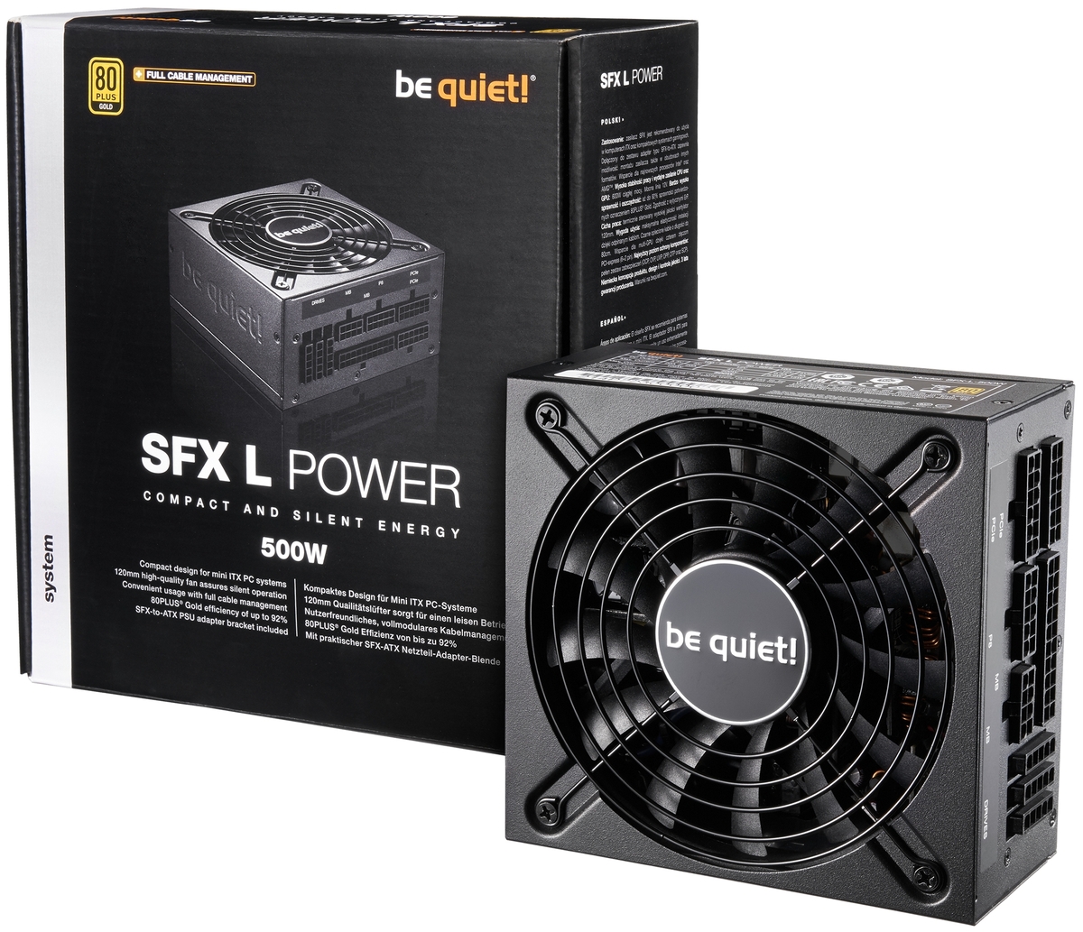 Фотография Блок питания Bequiet! SFX-L POWER 500W SFX-L-500W BN238