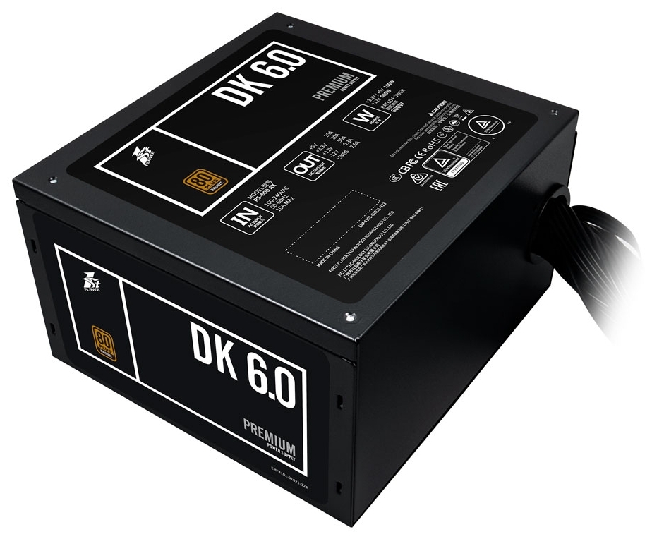 Фото Блок питания ATX 1st Player DK PREMIUM (PS-600AX) 600W Japanese CapacitorFull voltage80+ Bronze