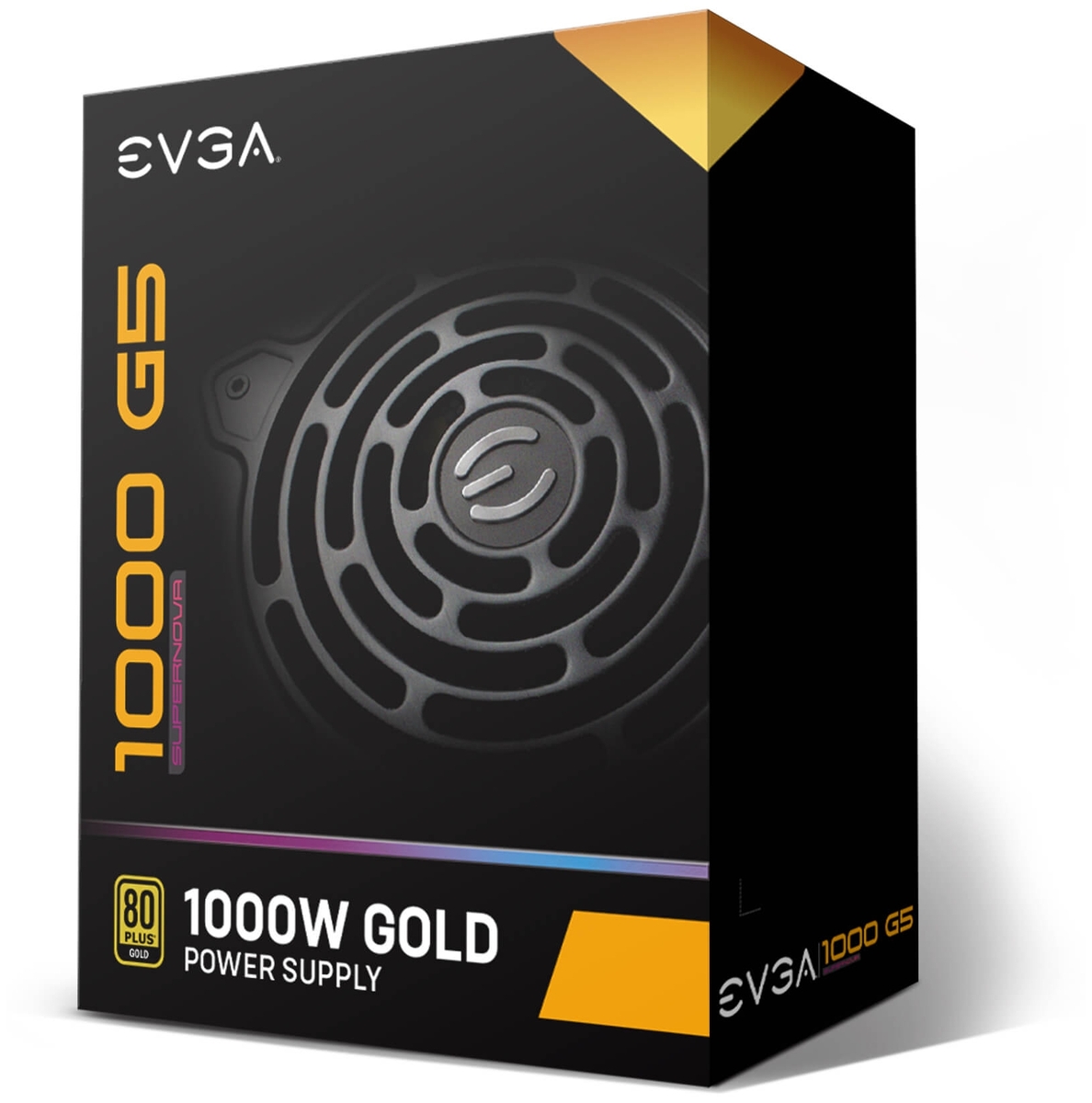 Цена Блок питания ATX EVGA G5 1000W 80 Plus Gold [220-G5-1000-X2] Modular