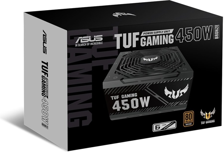 Фотография Блок питания ASUS TUF-450B-GAMING 450W 80Plus Bronze