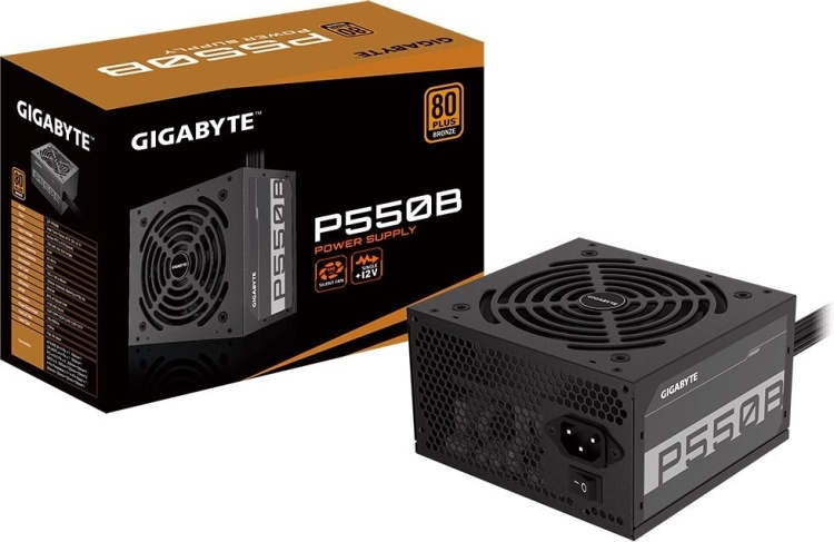 Картинка Блок питания GIGABYTE P550B 550W 80plus Bronze (GP-P550B)