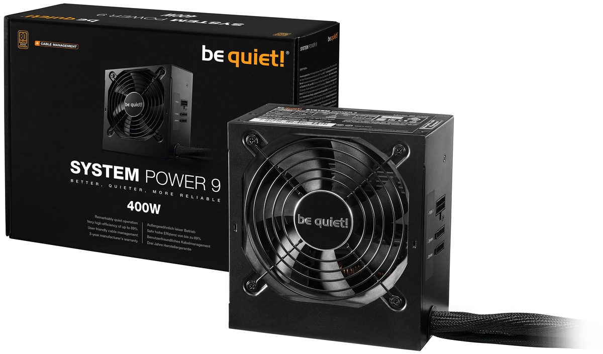 Фотография Блок питания Bequiet! System Power 9 400W CM S9-CM-400W BN300