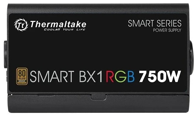 Фотография Блок питания THERMALTAKE Smart BX1 RGB 750W (Bronze) (PS-SPR-0750NHSABE-1)