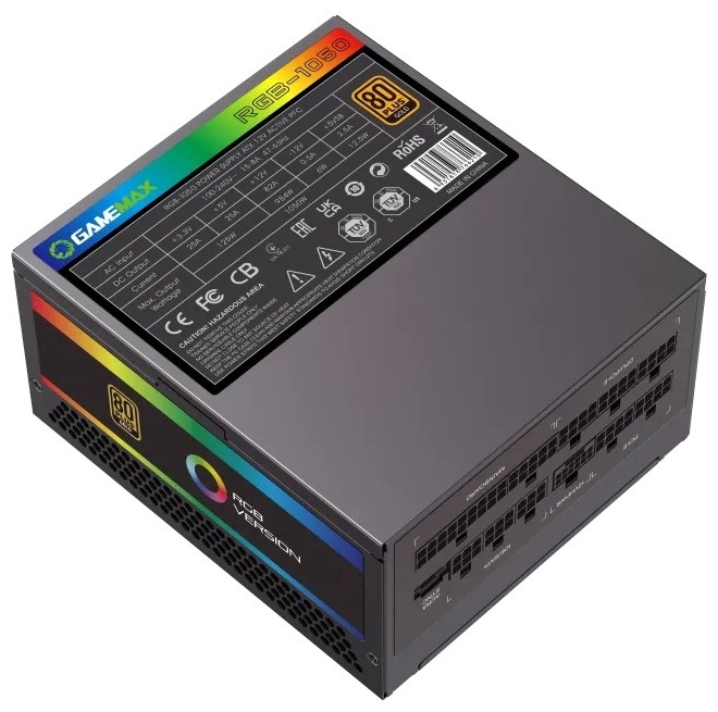 Блок питания GAMEMAX RGB1050 PRO BK (Gold)