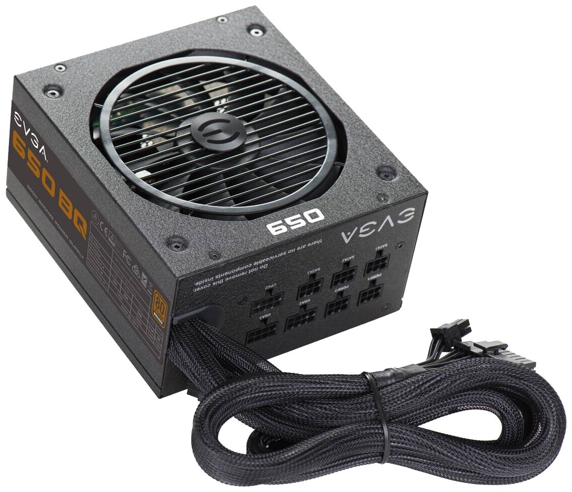 Блок питания ATX 650W EVGA 650 BQ 80+ BRONZE Semi modular 110-BQ-0650-V2