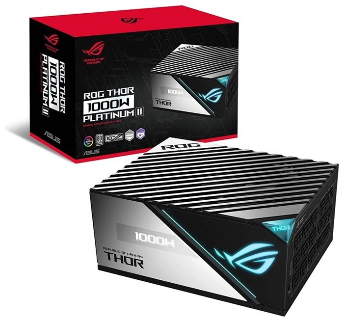 Фото Блок питания ASUS ROG Thor 1000W Platinum II PSU 80 Plus (90YE00L4-B0NA00)