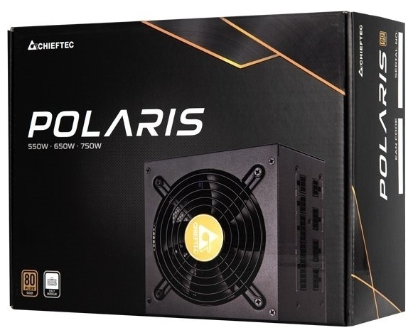 Картинка Блок питания Chieftec POLARIS PPS-750FC 750W 80plus Gold Modular