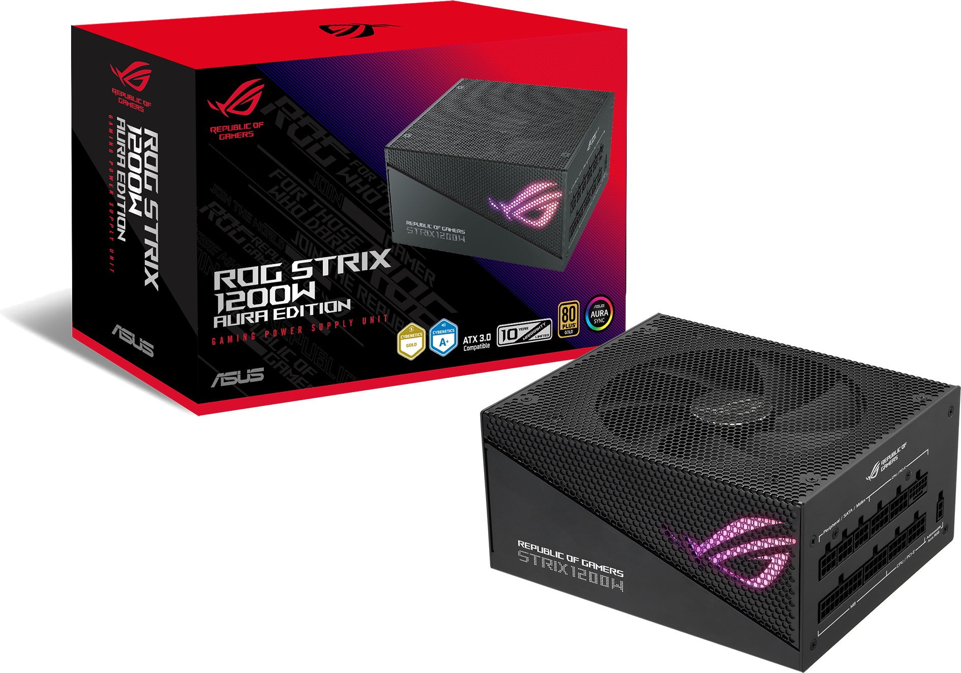 Купить Блок питания ASUS ROG-STRIX-1200G-AURA-GAMING