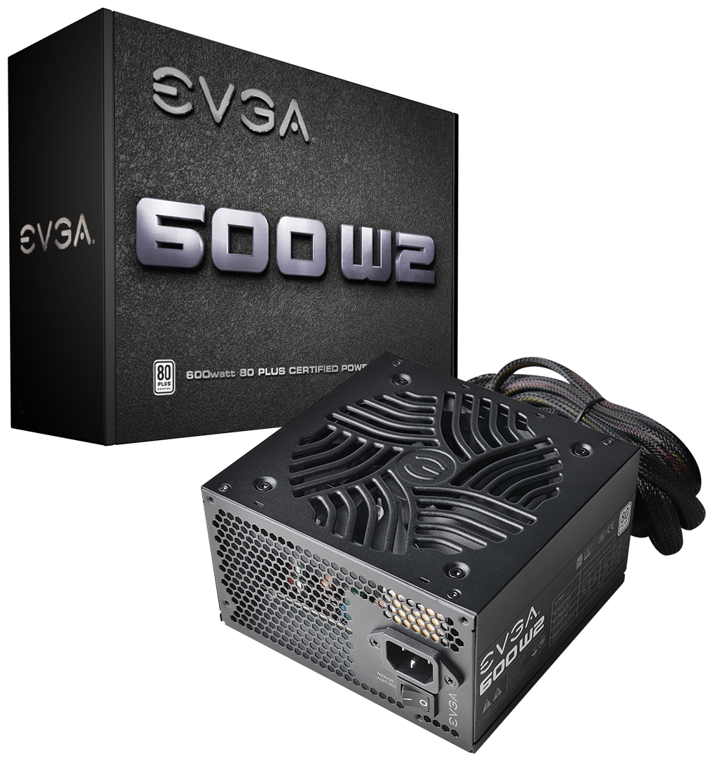 Купить Блок питания ATX 600W EVGA 600 W2 80+ 100-W2-0600-K2