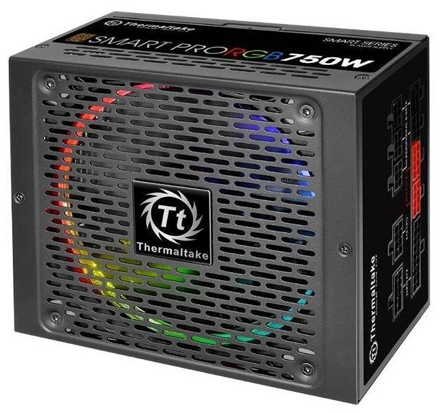 Фотография Блок питания THERMALTAKE Smart Pro RGB 750W PS-SPR-0750FPCBEU-R Чёрный