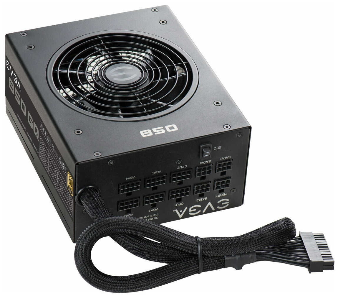 Блок питания ATX 850W EVGA 850 GQ 80+ GOLD Semi Modular 210-GQ-0850-V2