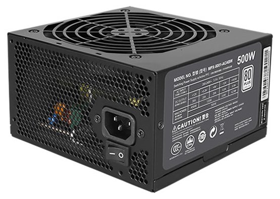 Блок питания Cooler Master Masterwatt Lite 500 500W (MPX-5001-ACABW)