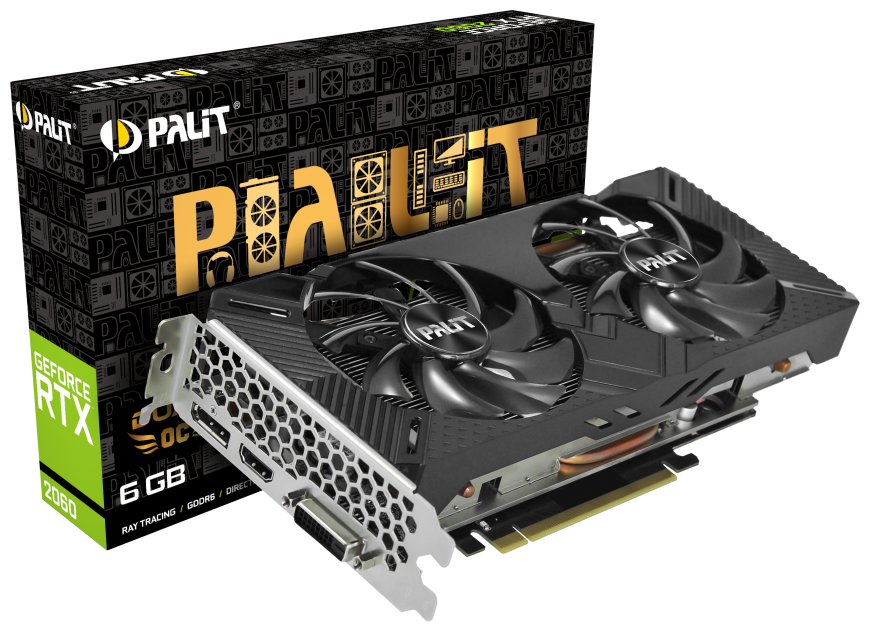 Видеокарта PALIT RTX2060 DUAL OC 6G 4710636270550 NE62060S18J9-1160A Казахстан