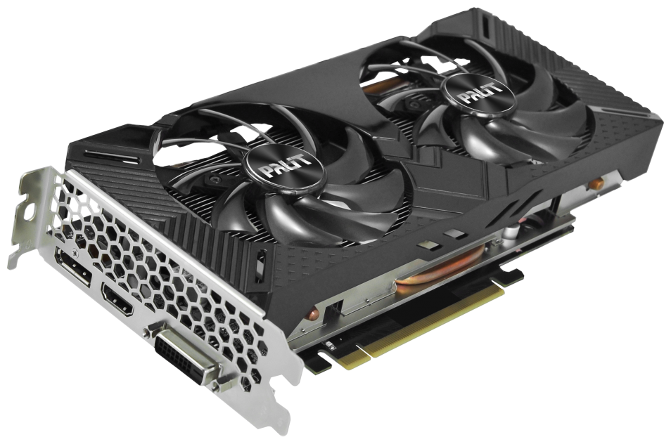 Фото Видеокарта PALIT GTX1660Ti DUAL 6G GDDR6 192bit, DVI, HDMI, DP, BOX (NE6166T018J9-1160C)