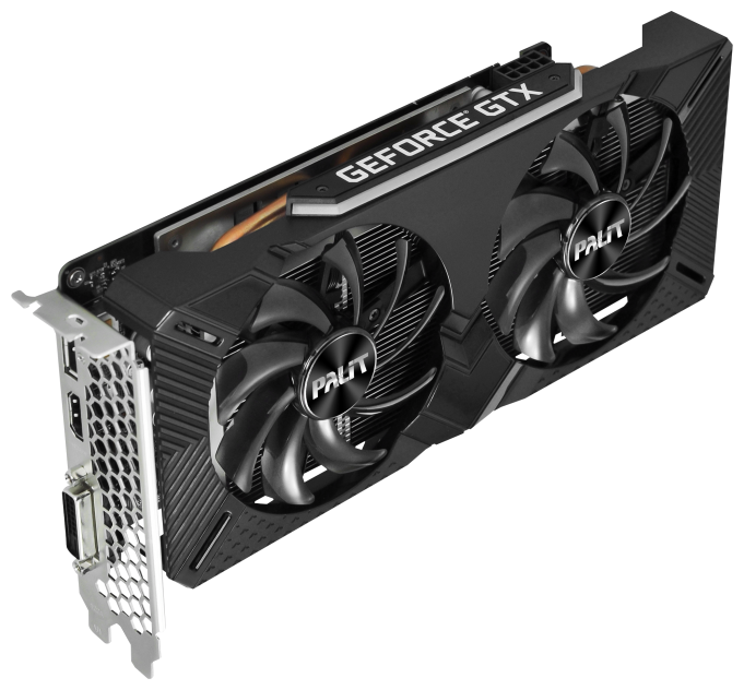 Цена Видеокарта PALIT GTX1660Ti DUAL 6G GDDR6 192bit, DVI, HDMI, DP, BOX (NE6166T018J9-1160C)