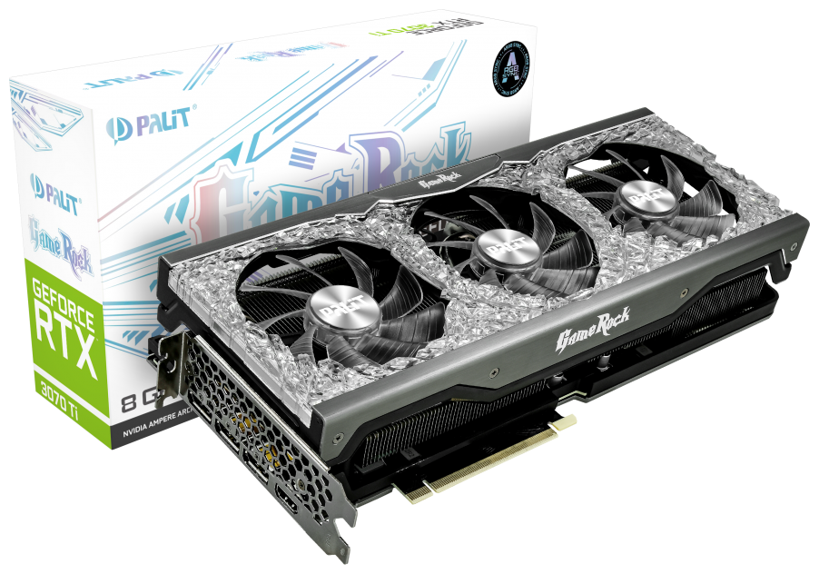 Видеокарта PALIT RTX3070Ti GameRock 8GB GDDR6X 256-bit HDMI 3xDP (NED307T019P2-1047G) Казахстан