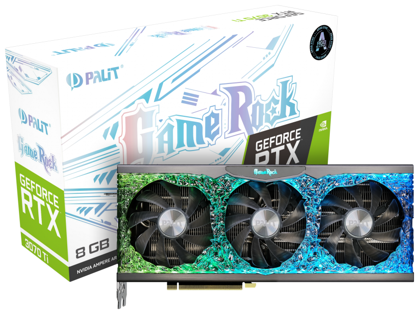 Видеокарта PALIT RTX3070Ti GameRock 8GB GDDR6X 256-bit HDMI 3xDP (NED307T019P2-1047G) Казахстан