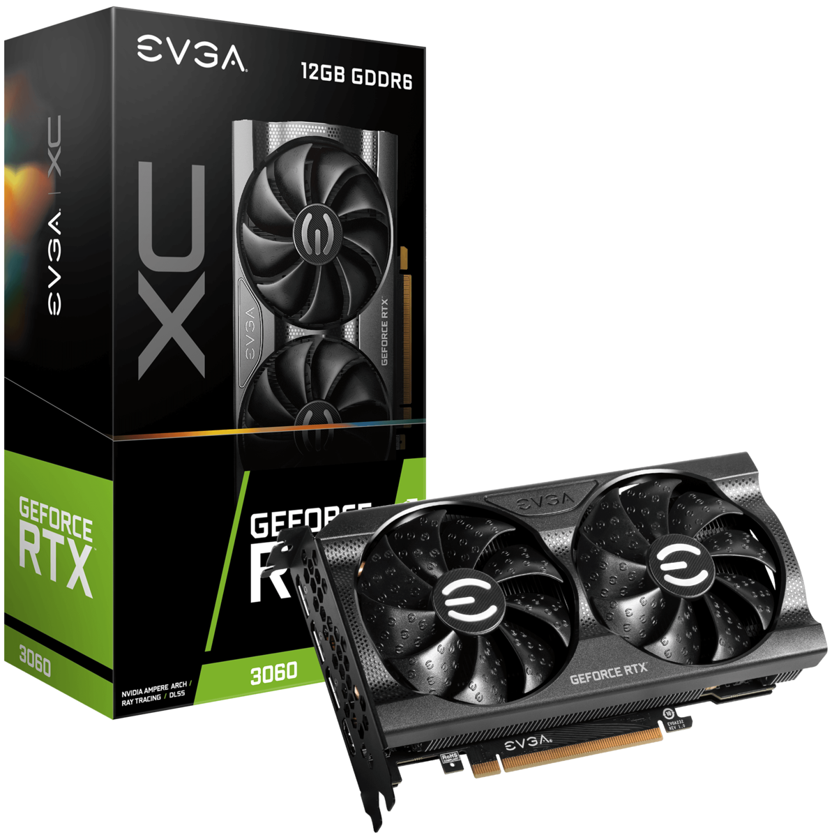 Купить Видеокарта EVGA RTX 3060 XC GAMING 12GB (12G-P5-3657-KR)