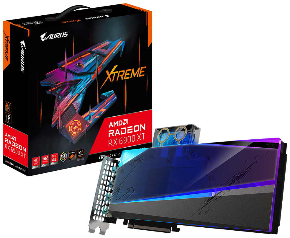 Видеокарта GIGABYTE RADEON RX 6900 XT XTREME WB 16G (GV-R69XTAORUSX WB-16GD) Казахстан