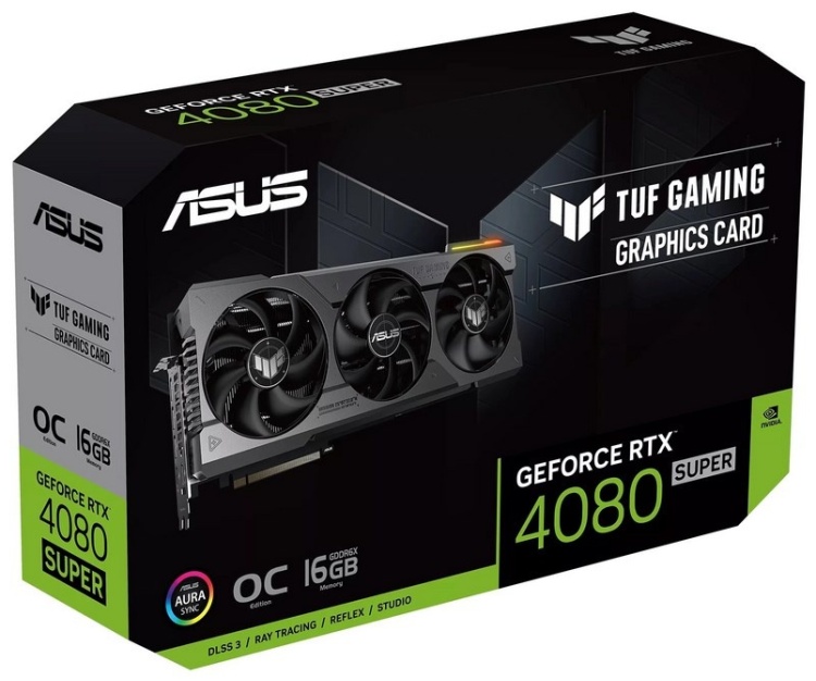 Фотография Видеокарта ASUS GeForce RTX4080 SUPER OC 16GB (TUF-RTX4080S-O16G-GAMING)