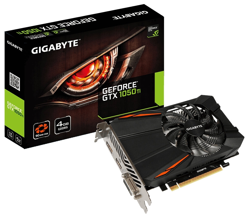 Видеокарта GIGABYTE GeForce GTX1050 Ti OC 4Gb GDDR5 128bit (GV-N105TD5-4GD) заказать