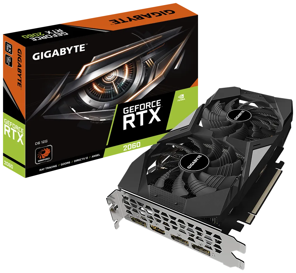 Видеокарта GIGABYTE RTX2060 12G (GV-N2060D6-12GD) Казахстан