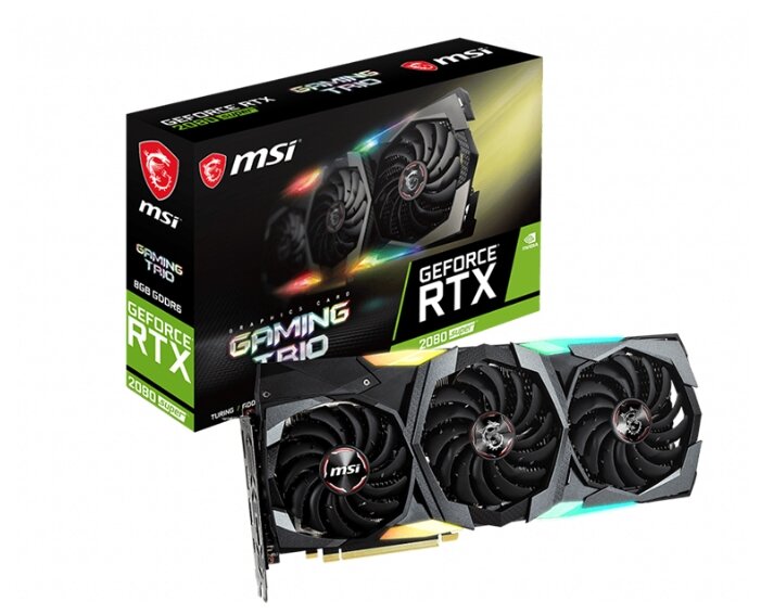 Цена Видеокарта MSI GeForce RTX2080 SUPER (RTX 2080 SUPER GAMING TRIO)