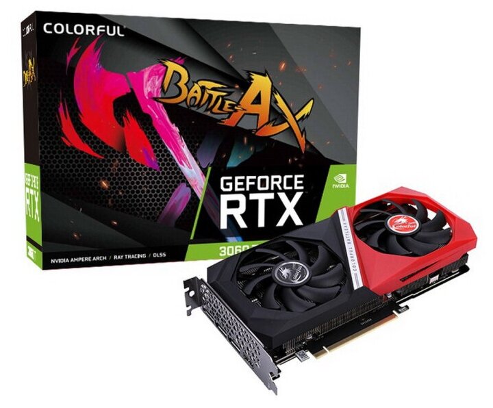 Видеокарта Colorful RTX 3060 Ti NB DUO V2 LHR-V